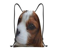 YWSOTRE Lindo Cavalier King Charles Spaniel, Mochila con cordón, unisex, para deporte, gimnasio, informal, para el día a día, talla M