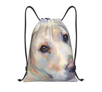 YWSOTRE lindo perro labrador, Mochila con cordón, unisex, para deporte, gimnasio, informal, para el día a día, talla M