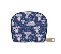YWSOTRE Lindos Osos Koala Animales Precios, Funda de Cuero de PU para Tarjetas, Tarjetero Elegante, Tarjetero Tipo Billetera