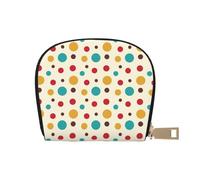 YWSOTRE Lunares Antiguos, Funda de Cuero de PU para Tarjetas, Tarjetero Elegante, Tarjetero Tipo Billetera