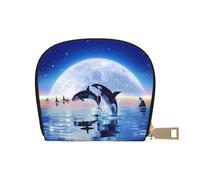 YWSOTRE Manada de orcas, Funda de Cuero de PU para Tarjetas, Tarjetero Elegante, Tarjetero Tipo Billetera