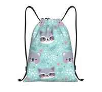 YWSOTRE Mapache y koala, Mochila con cordón, unisex, para deporte, gimnasio, informal, para el día a día, talla M