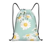 YWSOTRE Margarita Exuberante Flor Floral, Mochila con cordón, unisex, para deporte, gimnasio, informal, para el día a día, talla M