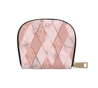 YWSOTRE Mármol Lujo Geométrico, Funda de Cuero de PU para Tarjetas, Tarjetero Elegante, Tarjetero Tipo Billetera