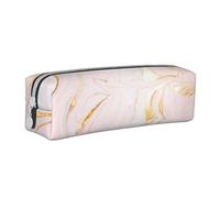 YWSOTRE Marmoleado Pastel Ajustado, Estuche para lápices Estuche para lápices Estuche para lápices de Cuero portátil con Estuche para cosméticos con Cremallera