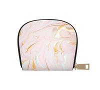 YWSOTRE Marmoleado Pastel Ajustado, Funda de Cuero de PU para Tarjetas, Tarjetero Elegante, Tarjetero Tipo Billetera