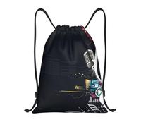 YWSOTRE Música abstracta, Mochila con cordón, unisex, para deporte, gimnasio, informal, para el día a día, talla M