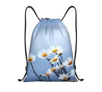YWSOTRE Naturaleza Flor Blanca, Mochila con cordón, unisex, para deporte, gimnasio, informal, para el día a día, talla M