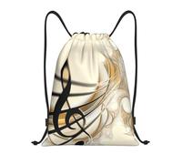 YWSOTRE Nota musical, Mochila con cordón, unisex, para deporte, gimnasio, informal, para el día a día, talla M