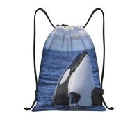 YWSOTRE Orcas orcas, Mochila con cordón, unisex, para deporte, gimnasio, informal, para el día a día, talla M