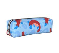YWSOTRE Ornitorrinco Animal Salvaje de Dibujos Animados Lindo, Estuche para lápices Estuche para lápices Estuche para lápices de Cuero portátil con Estuche para cosméticos con Cremallera