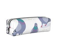 YWSOTRE Palomas Azuladas, Estuche para lápices Estuche para lápices Estuche para lápices de Cuero portátil con Estuche para cosméticos con Cremallera