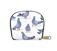 YWSOTRE Palomas Azuladas, Funda de Cuero de PU para Tarjetas, Tarjetero Elegante, Tarjetero Tipo Billetera