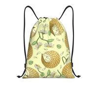 YWSOTRE pangolines y margaritas, Mochila con cordón, unisex, para deporte, gimnasio, informal, para el día a día, talla M