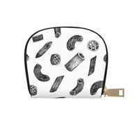 YWSOTRE Pastas Dibujadas a Mano, Funda de Cuero de PU para Tarjetas, Tarjetero Elegante, Tarjetero Tipo Billetera