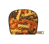 YWSOTRE Pastas sabrosas, Funda de Cuero de PU para Tarjetas, Tarjetero Elegante, Tarjetero Tipo Billetera