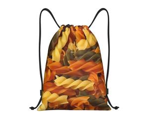 YWSOTRE Pastas sabrosas, Mochila con cordón, unisex, para deporte, gimnasio, informal, para el día a día, talla M