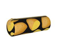YWSOTRE Patata Vegetal, Estuche para lápices Estuche cilíndrico para lápices Estuche para lápices de Cuero portátil Estuche para cosméticos