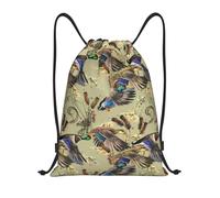 YWSOTRE Pato Acuarela, Mochila con cordón, unisex, para deporte, gimnasio, informal, para el día a día, talla M