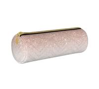 YWSOTRE Patrón Bonito Brillante, Estuche para lápices Estuche cilíndrico para lápices Estuche para lápices de Cuero portátil Estuche para cosméticos