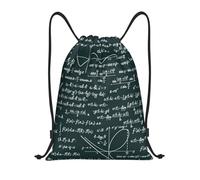 YWSOTRE Patrón de fórmulas matemáticas manuscritas, Mochila con cordón, unisex, para deporte, gimnasio, informal, para el día a día, talla M