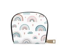 YWSOTRE Precioso Arcoiris, Funda de Cuero de PU para Tarjetas, Tarjetero Elegante, Tarjetero Tipo Billetera