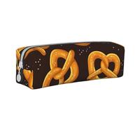 YWSOTRE Pretzels de Dibujos Animados, Estuche para lápices Estuche para lápices Estuche para lápices de Cuero portátil con Estuche para cosméticos con Cremallera