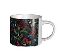 YWSOTRE Ramas del árbol de Navidad,Taza de cerámica de gran capacidad, taza de té, taza de café 450 ml