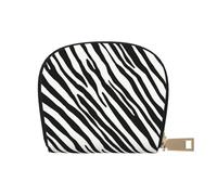 YWSOTRE Raya Cebra Natural, Funda de Cuero de PU para Tarjetas, Tarjetero Elegante, Tarjetero Tipo Billetera