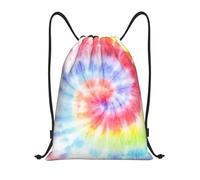 YWSOTRE Remolino en espiral de arco iris Tie Dye, Mochila con cordón, unisex, para deporte, gimnasio, informal, para el día a día, talla M