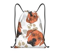 YWSOTRE Ridgeback de Rodesia con amor, Mochila con cordón, unisex, para deporte, gimnasio, informal, para el día a día, talla M