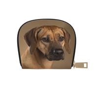 YWSOTRE Ridgeback de Rodesia, Funda de Cuero de PU para Tarjetas, Tarjetero Elegante, Tarjetero Tipo Billetera