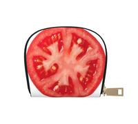 YWSOTRE rodaja de Tomate, Funda de Cuero de PU para Tarjetas, Tarjetero Elegante, Tarjetero Tipo Billetera