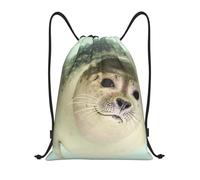 YWSOTRE Sello submarino, Mochila con cordón, unisex, para deporte, gimnasio, informal, para el día a día, talla M