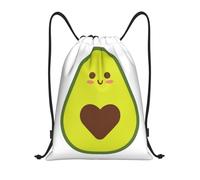 YWSOTRE Semilla de corazón de aguacate, Mochila con cordón, unisex, para deporte, gimnasio, informal, para el día a día, talla M