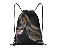 YWSOTRE Serpiente Pitón, Mochila con cordón, unisex, para deporte, gimnasio, informal, para el día a día, talla M