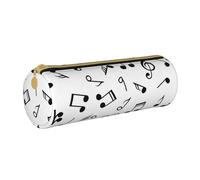 YWSOTRE Tema Musical Impreso., Estuche para lápices Estuche cilíndrico para lápices Estuche para lápices de Cuero portátil Estuche para cosméticos