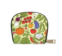 YWSOTRE Varios Patrones Vegetales, Funda de Cuero de PU para Tarjetas, Tarjetero Elegante, Tarjetero Tipo Billetera