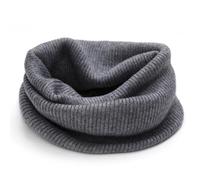 YWTAENOH Bufandas de cachemir para hombres y mujeres, calentador de cuello, bufandas de punto con bucle circular, bufandas gruesas de cuello infinito, gris, Talla única
