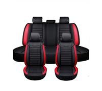 YWUANNMGAZ Fundas De Asiento De Coche para Dodge RAM 1500 2000-2024 2025,5 Asientos Delanteros Y Traseros,Impermeables,Protectores De Asientos De Coche Resistentes A Manchas Y ArañAzos(Red)