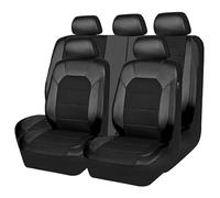 YWWNB Fundas Asientos Coche para Nissan Micra K14 2017-2023, 9 Piezas Juegos de Cubreasientos Protector Transpirable Accesorios,Black1