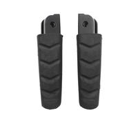 YWXCBNCI 1 par de estriberas Delanteras y traseras de Goma compatibles con BMW F900R/XR M1000XR/S1000XR R1200RS/ST R Nine T R1250R/RS. Pedales for Conductor y Pasajero.(Black Front Pedals)