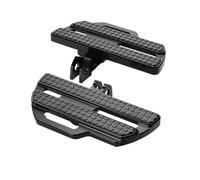 YWXCBNCI 1 par de estribos Delanteros compatibles con Kawasaki Vulcan S EN650 2015 en adelante, estribos Anchos, Accesorios for Pedales de Motocicleta.(1 Pair Black)