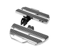 YWXCBNCI 1 par de estribos Delanteros compatibles con Kawasaki Vulcan S EN650 2015 en adelante, estribos Anchos, Accesorios for Pedales de Motocicleta.(1 Pair Chrome)