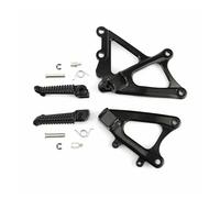YWXCBNCI Compatible con Yamaha YZF R1 YZFR1 2009-2014 Juego de Soportes for reposapiés Delantero de Motocicleta(Black)