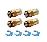 YWXCBNCI Conector neumático de PC4-M6, Pieza de Impresora 3D de Aire Recto, Cobre KJH 04 M6 for extrusora, Tubo de filamento de PTFE de 4x2mm, 5/10 Uds.(10pcs)