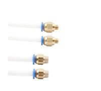 YWXCBNCI Conectores neumáticos for Piezas de impresoras 3D, acoplador de unión rápida de 1,75/3mm, Accesorios de Tubo Pc4 M6 M10, Tubo de PTFE de 2/4mm, 5 uds.(PC6-01)