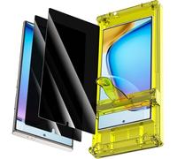 YWXTW 4ª generación EZ Unlock para Samsung Galaxy S24 Ultra, protector de pantalla de privacidad con aplicador [soporte de identificación de huellas dactilares de 0.01 segundos] [no vidrio] Película