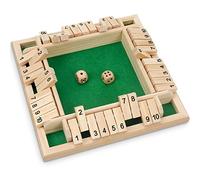 YWZQ Juego de Tablero de Madera de Cuatro Caras para niños, Juego de Cama Familiar clásico