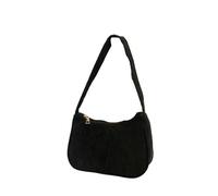 YXADGML Bolsos Para Las Axilas De Mujer Bolso retro tipo sobre for mujer, estilo media luna, de pana con cremallera(Black)